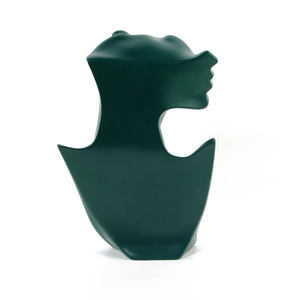 Thiết kế mới nghệ thuật nhựa lớn bên bức tượng bán thân Chân Dung Màu xanh đậm trang trí nội thất vòng cổ bông tai hiển thị đứng <span class=keywords><strong>Studio</strong></span> đạo cụ cửa sổ - Product Image 4