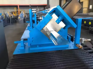 ZTRFM Metal V profil çatı yanıp sönen demir Agle yapma çelik damla kenar rulo şekillendirme makinesi - Product Image 2