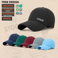 Gorra de Béisbol de Algodón al por Mayor, 6 Paneles, Bordado, Correa Ajustable, Deportiva, Casual, con Logotipo Personalizado para Hombre