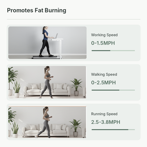 Portable <b>Walking</b> <b>Pad</b> Treadmill Compact Under Desk <b>Walking</b> Machine Quiet Treadmill Adjustable Speed for Home Office - Product Image 3