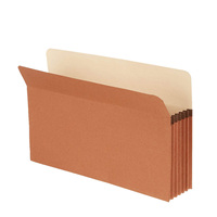 Lot de 50 pochettes de classement extensibles format légal (5-1/4 pouces), rouges, 9,5 x 14,8 pouces