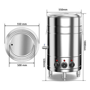 Casserole électrique Ruihong de qualité supérieure, 220V, 9KW, grande capacité de <span class=keywords><strong>150L</strong></span>, pour cuisine professionnelle, soupe, lait, restaurant, Chine - Product Image 2