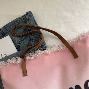 Nouveau Sac Fourre-Tout de Plage en Toile Grande Capacité avec Deux Bretelles et Fermeture Éclair, Tendance 2025 pour Femme - Product Image 3