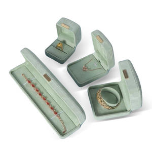 Hot selling protective necklace, ring, jewelry set, flip velvet packaging - Product Image 1