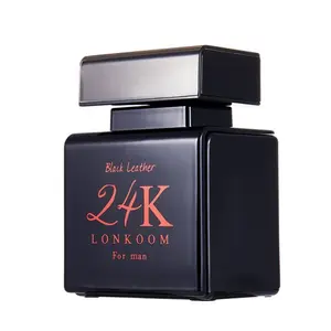 Factory wholesale original perfumes men cologne 24K Black Leather men's perfume deodorant body spray