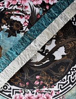 Nouvel ensemble de tuiles de mahjong de luxe bleues et colorées, 160 pièces, résistantes à l'eau, pliables, portables, en acrylique, pour précommande