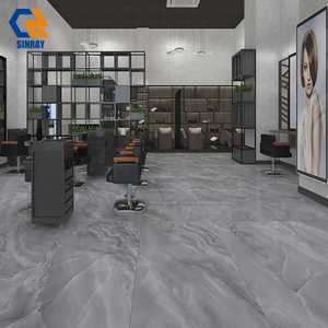 Carreaux de sol et de mur <span class=keywords><strong>en</strong></span> porcelaine brillante à texture de pierre moderne 60x120cm, antidérapants, antibactériens, pour usage intérieur, salle de bain, hôtel - Product Image 3