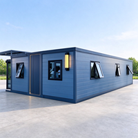 Module d'habitation préfabriqué pliable et extensible en conteneur, 2, 3 ou 4 chambres, 20ft ou 40ft