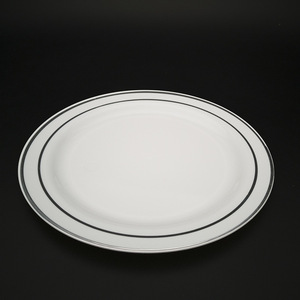 Assiettes jetables <span class=keywords><strong>en</strong></span> <span class=keywords><strong>plastique</strong></span> de 7,5 à 10,25 pouces, <span class=keywords><strong>vaisselle</strong></span> de fête de qualité supérieure avec bord doré, assiettes à salade de fruits, décorations de mariage de qualité alimentaire - Product Image 5