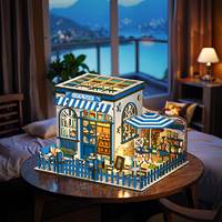 Modèle de maison en bois 3D à assembler, bricolage, maison miniature en bois 3D, puzzle en bois, kit de maison miniature pour la décoration de la maison, vente chaude