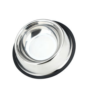 Alta Qualidade De Aço Inoxidável Inferior Eco-friendly Não-Slip Pet <span class=keywords><strong>Bowl</strong></span> Anel De Borracha Lovely Pet Alimentador Beber Tigela para Gatos Cães - Product Image 4
