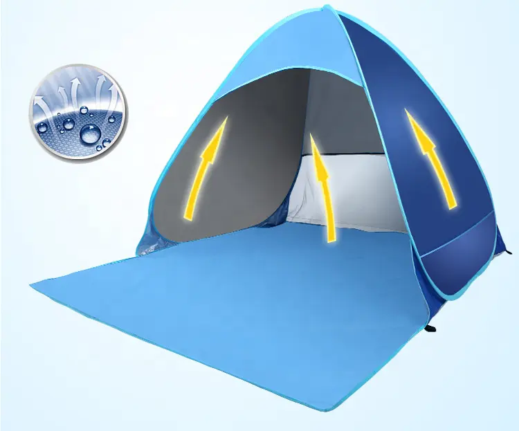 مصنع الجملة 2 شخص للماء الشمسيات في الهواء الطلق المحمولة التخييم خيمة مزدوجة البشرة المأوى خيمة صيد مع حقيبة حمل