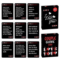 Jeu de cartes Icebreaker pour couples, 50 cartes interactives en papier pour soirée romantique, dîner en amoureux, OEM