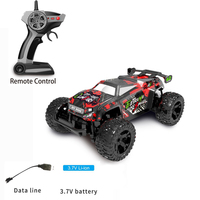 Voitures RC 1:24, jouets 4x4, haute vitesse, télécommandées, 4 canaux, voitures de course RC, jouets tout-terrain avec éclairage