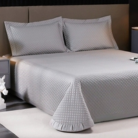 Ensemble de couvre-lit de luxe en coton, taie d'oreiller, couvre-lit matelassé, couvre-lit, couvre-lit, ensemble de couvre-lit 3 pièces
