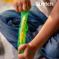 4 blocs sensoriels souples avec remplissage de perles colorées, jouet de construction empilable Squishi, blocs extensibles pour le développement des capacités motrices