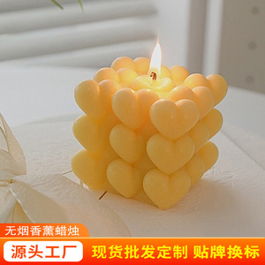 Velas Aromáticas con Forma de Corazón Northern Mu, Cera de Soja, Decoración Creativa para el Hogar, Accesorios de Fotografía - Product Image 4