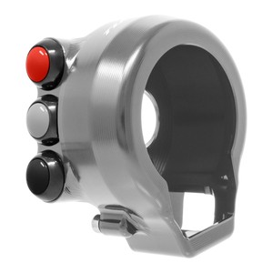 Copertura del comando dell'acceleratore con interruttore integrato nel manubrio per Aprilia TUONO V4 (Titanio) - Product Image 3