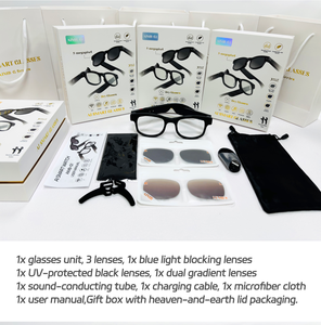 Lunettes Intelligentes AIMB-G1 à Succès : Caméra HD, Enregistrement Vidéo, Appels Bluetooth, Musique, Assistant Vocal, Traduction IA, Wi-Fi, 3 Lentilles, Lunettes de Soleil - Product Image 6