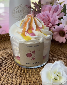 Fabricant de bougies dessert artisanales en cire de soja et noix de coco fouettée, parfumées à la glace de pastèque superposée, en pot en verre, vente en gros - Product Image 5