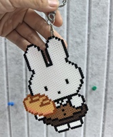 1PC Charme Lapin Pixel Fait Main, Pendentif Mignon Lapin pour Téléphone, Sac, Clés, Décoration, Cadeau