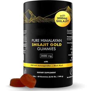 מפעל סיטונאי shilajit gummies תוסף תזונה למבוגרים עם חומצות אמינו מינרלים תמציות צמחים - Product Image 2