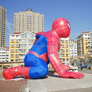 Colorful Inflatable Spiderman Mascot For Nightclub Decoration