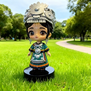 CS085 Cartoon Guard Sculpture Custom Commercial Indoor <b>Decor</b> Hand Painted Doll Statue for Hotel Lobby Retail Store Art Gallery - Product Image 4