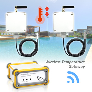 Wall Mount <b>Temperature</b> <b>Sensor</b> High <b>Temperature</b> Alarm Smart App 2 Sets <b>Wireless</b> <b>Temperature</b> <b>Sensor</b> System - Product Image 1