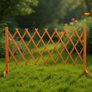 Clôture de jardin en bois de sapin massif 59,1x31,5 pouces, clôture rectangulaire durable pour usage en jardin - Product Image 2