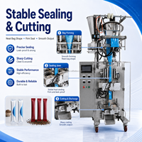 Machine d'emballage verticale DEEPACK PLC à scellage 4 côtés, équipement électrique de scellage de sachets en aluminium pour sachets de thé, sauces