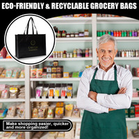 Bolsa de Compras Reutilizable de Polipropileno No Tejido, Ecológica, con Logotipo Personalizado, Venta al Por Mayor