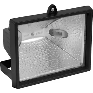 Наружная черная алюминиевая металлическая коробка для защиты от розетки R7s 1000 Вт Галогенная Прожектор с бесплатной лампой