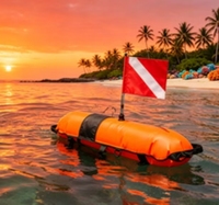 Flotteur de plongée professionnel gonflable KEEP DIVING en PVC avec drapeau de sécurité réglable de 35 à 39 pouces pour la navigation de plaisance et la plongée