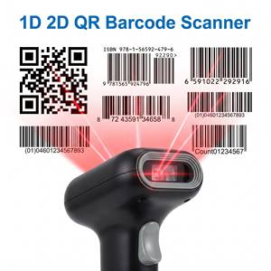 Lecteur de codes-barres 2D sans fil Yokoscan WHS-26, lecteur de codes <span class=keywords><strong>QR</strong></span> 1D, lecteur de codes-barres 1D/2D portable BT avec station de charge - Product Image 2