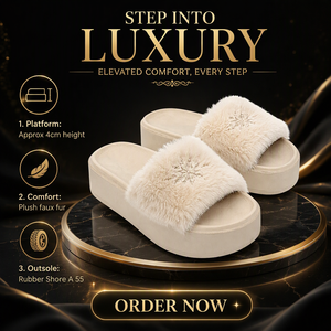 Pantuflas de Plataforma para Mujer al por Mayor, de Piel Sintética, Bordadas, Cálidas, para Invierno, Interior y Exterior, con Logotipo Personalizado, al por Mayor - Product Image 6