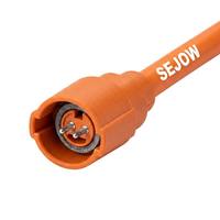 Connecteur circulaire étanche M8/M12 1P avec câble, assemblage en cuivre, isolation PVC/PTFE, pour capteurs d'automatisation industrielle