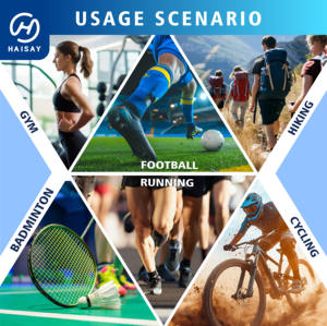 Venta al por mayor baratos deportes compresión profesional correr tejido pierna calcetines Fitness tubo largo hombres y mujeres deportes pierna calentadores - Product Image 5