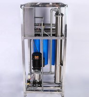 Mesin pengolahan air 250LPH RO, peralatan pemurni air sistem RO komersial kecil, mesin penyaring air kecil