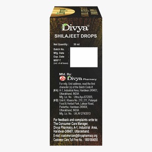 Divya <b>Shilajit</b> Drops Liquid Herbal Extract 100% Pure <b>Natural</b> For Power Stamina Strength - Product Image 2