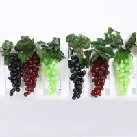 Zwart Rood Groen Paars Kunstmatige Druiven Huis Tuin Slaapkamer Woonkamer Decoratie Nep Fruit Bruiloft Verjaardag Feestartikelen