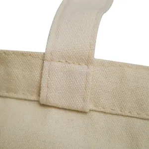 Borsa Tote di tela KAISEN fornitore di cotone bianco stampa lettera drogheria Tote Bag in tela spessa