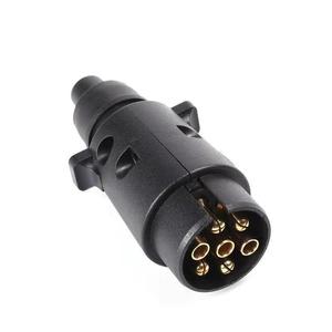 European Style 7 Pin <b>Trailer</b> Plug RV Adapter Taillight Signal Connector Converter - Product Image 5