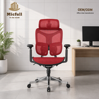 Chaise de bureau ergonomique professionnelle avec appui-tête 4D, accoudoirs réglables 5D, cadre en fibre de carbone, entièrement en maille, pivotante avec roulettes – Vente en gros
