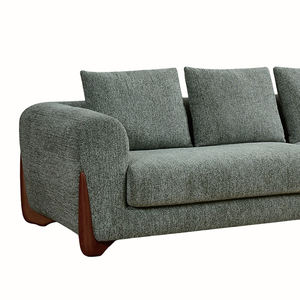 <span class=keywords><strong>Canapé</strong></span> combiné de style nordique au design moderne, <span class=keywords><strong>canapé</strong></span> quatre places en tissu velours et bois massif pour hôtel et appartement - Product Image 4