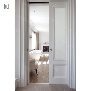 WANJIA קידומים מודרניים דלת כיס הזזה חדר דלת כיס פנים דלתות כיס נסתרות מעץ - Product Image 4