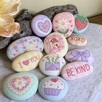 Pierres naturelles lisses pour la peinture, galets plats vierges pour projets d'artisanat DIY, pierres de gentillesse, galets éducatifs pour la peinture des enfants