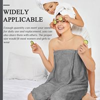 Peignoirs de bain Shengyuan pour femmes, robe de spa en microfibre, logo personnalisé, fermeture réglable, haut élastique, serviette de bain de beauté pour femmes