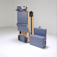 Mesin Pilates Reformer Kayu Maple dengan Desain Lipat yang Dapat Disesuaikan Alat Profesional Hemat Ruang untuk Rumah Studio