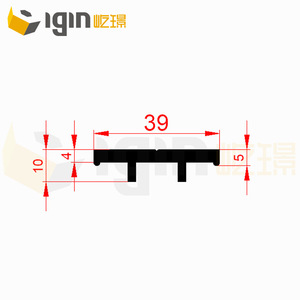 Placa de presión para muro cortina de aluminio IGIN de 39-45 mm, pulida, 6063/6061, para construcción y decoración - Product Image 3